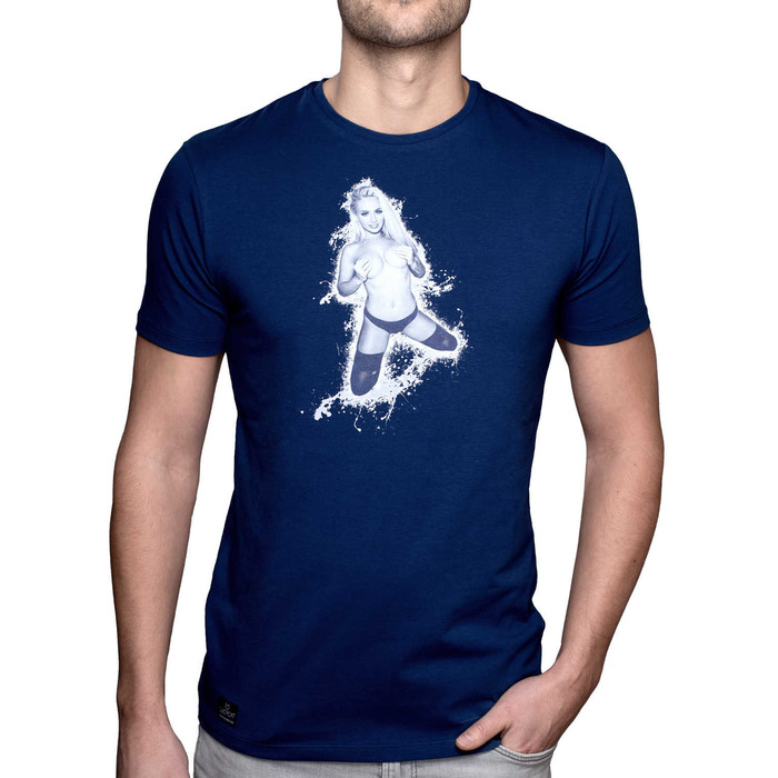 Lucy Cat T-Shirt Blau